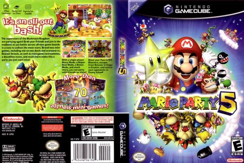 Mario Party 5 (Europe) (En,Fr,De,Es,It) Cover - Click for full size image